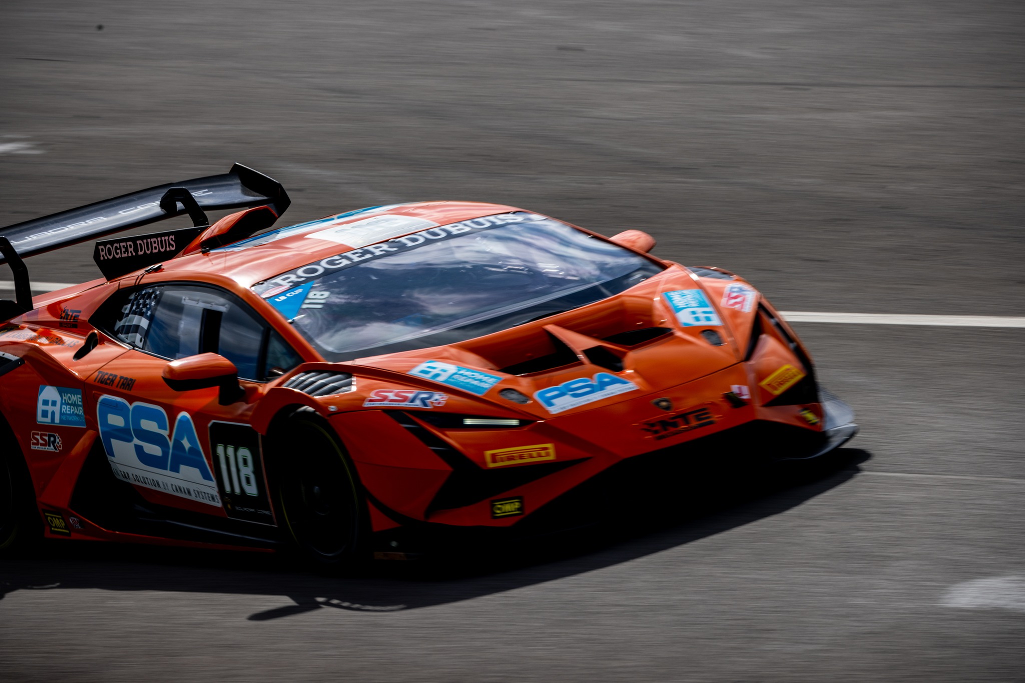 Tiger Tari and Star Spangled Racing Cap First Season of Racing with Lamborghini Super Trofeo Trophy in Portugal